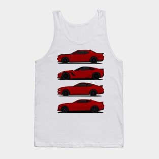 AMERICAN MUSCLE DARK-RED Tank Top